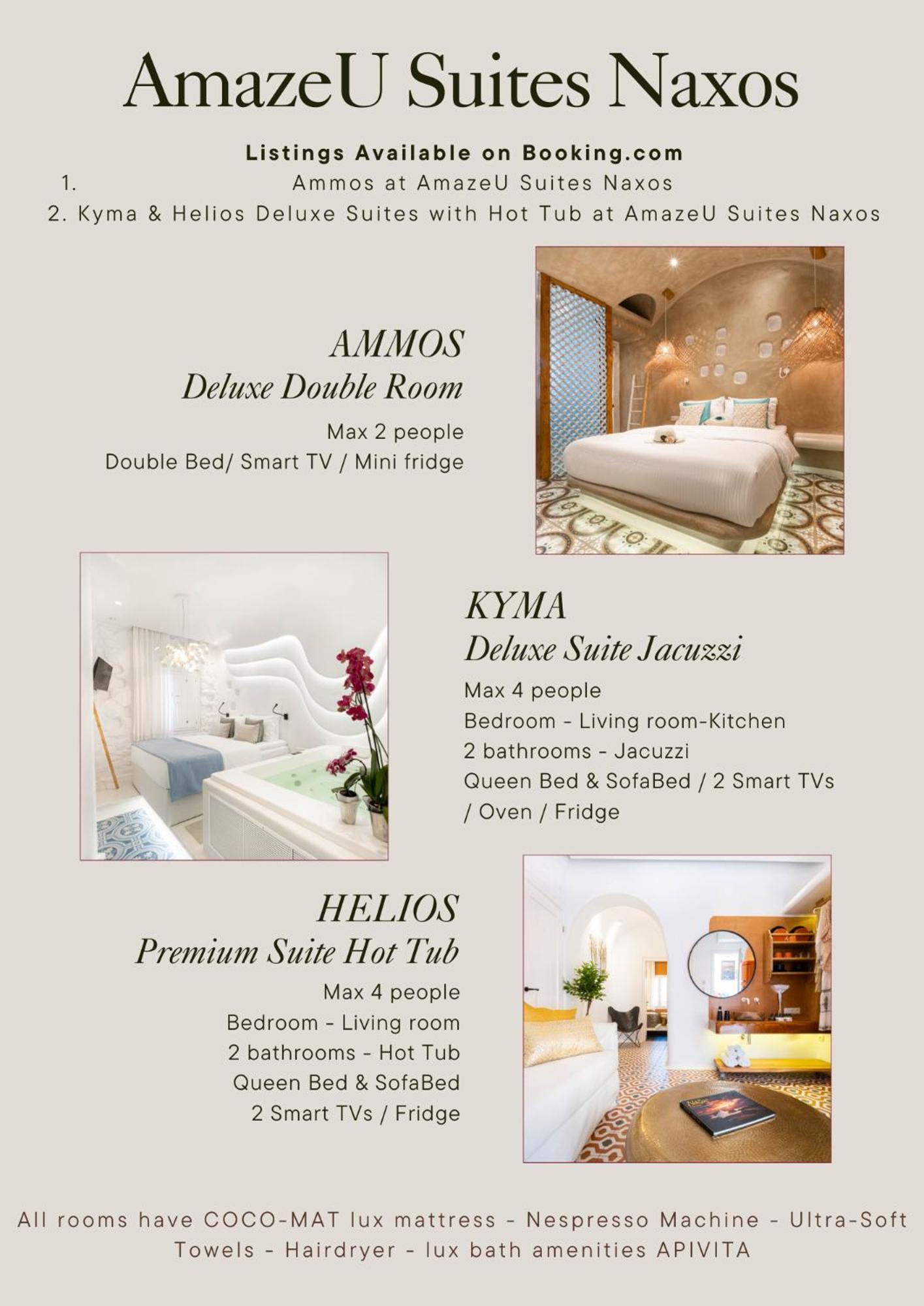 Ammos At Amazeu Suites Naxos Naxos City Luaran gambar